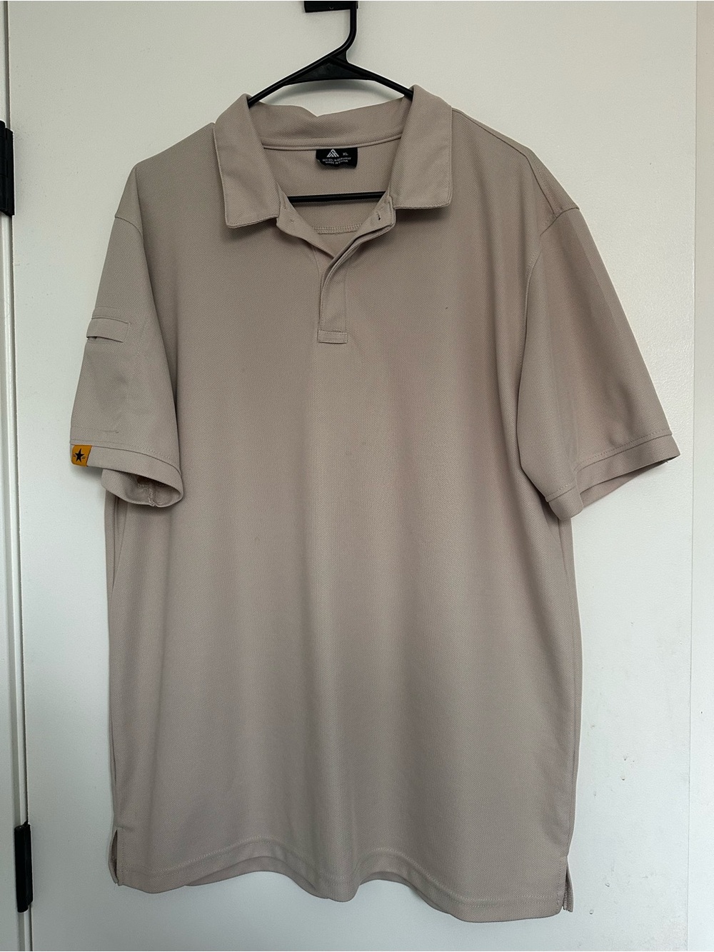 Workwear Men's Short Sleeve Polo - Khaki Beige